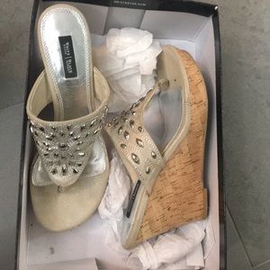 White and black shoes